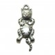 Cat With Swivel Head - Pewter Charm