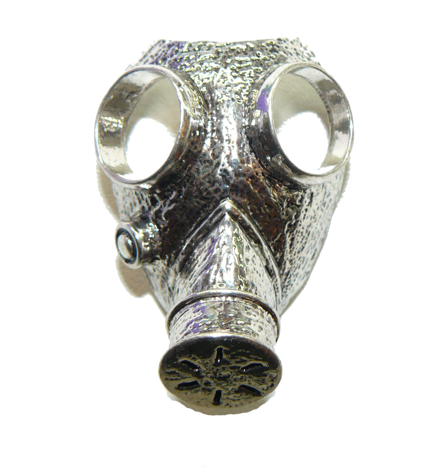 Gas Mask Metal Charm