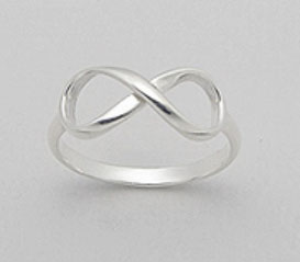 Infinity Ring in Sterling