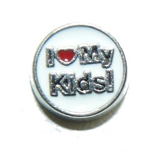 I Love My Kids – Floating Locket Charm