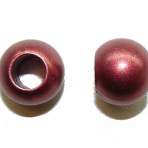 Metallic Red Acrylic Large Hole Bead