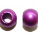 Metallic Violet Acrylic Large Hole Bead