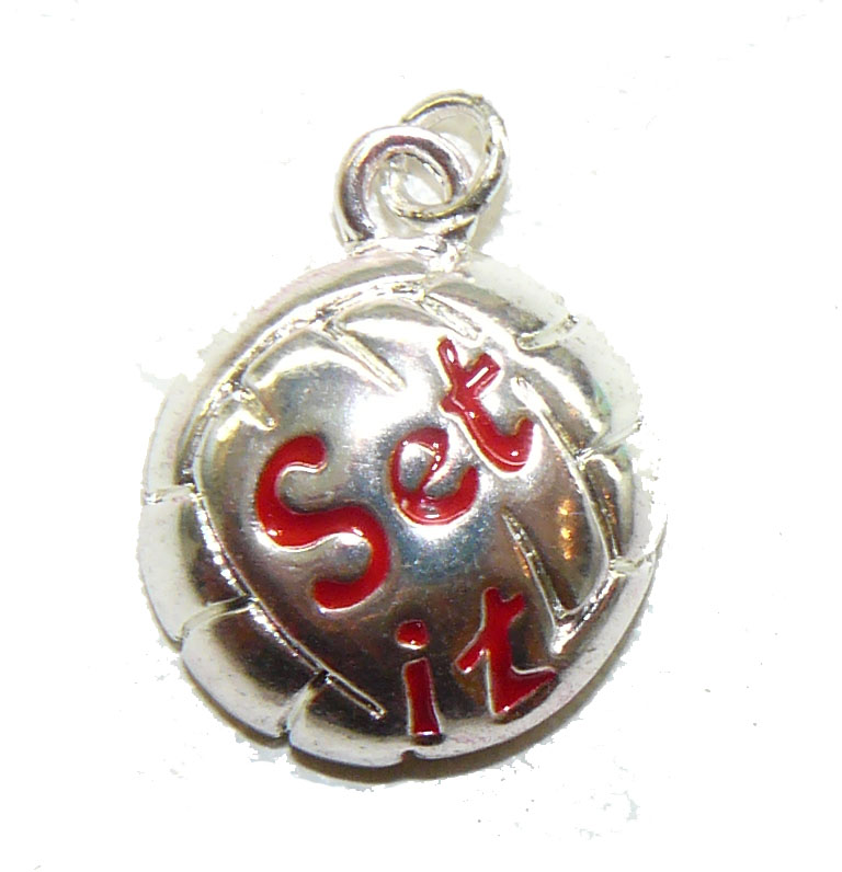 Set It Volleyball Charm