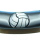 Volleyball Blue to Grey Fimo Bead
