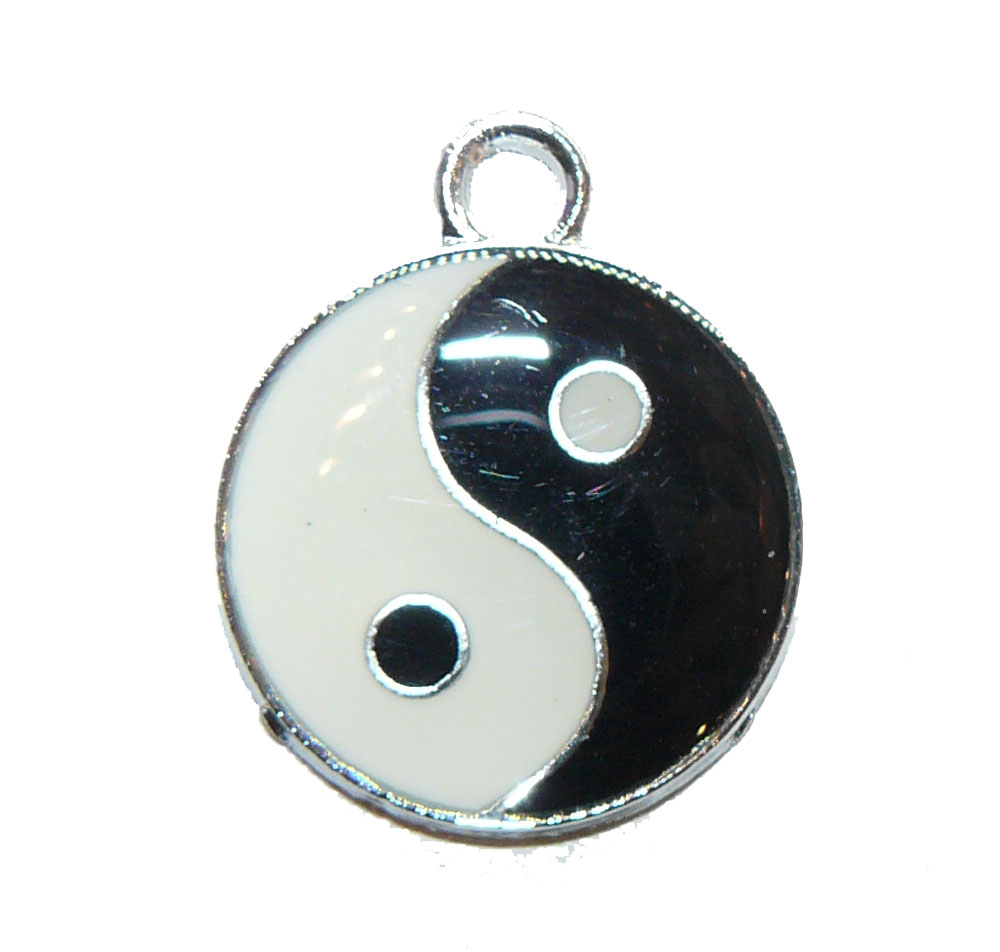 Yin Yang Metal Charm