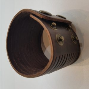 Shredder Leather Bracelet – Brown