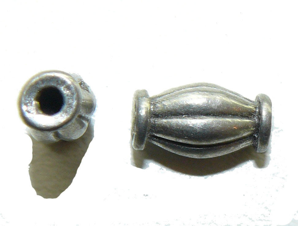 Royal Tube bead in pewter