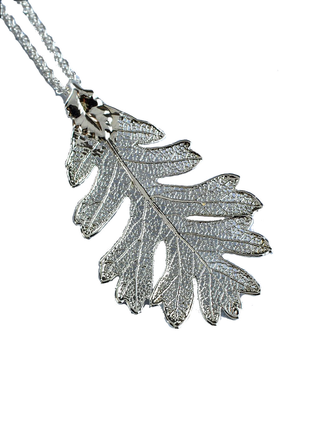 Silver Oak Leaf Pendant