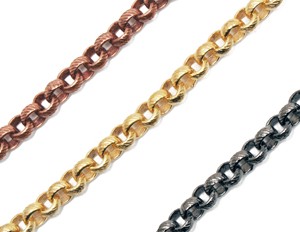 Textured Rolo Chain 5mm – Jewelry Chain