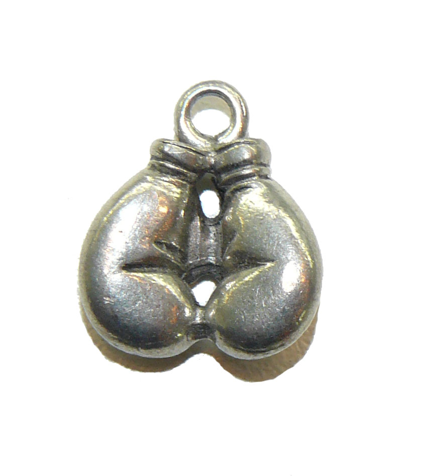 Boxing Gloves Pewter Charm
