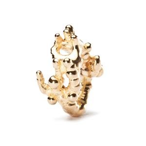 Trollbeads – Coral Branch Bead, Gold – 21172
