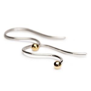 Trollbeads – Earring Hooks, Silver/Gold – 40601