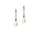 Fancy Drops Earrings with Pearl, 1cm-0.4 inch