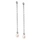 Fancy Drops Earrings with Pearl, 5cm-1.96 inch