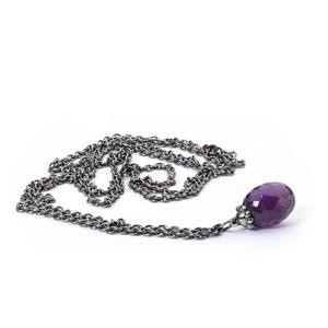 Trollbeads – Fantasy Necklace with Amethyst, 120 cm, 47.2 inch – TAGFA-00033