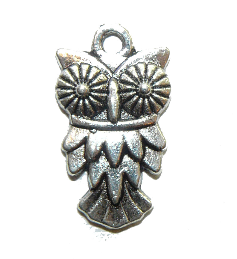 Hiptno Owl Metal Charm