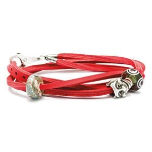 Trollbeads – Leather Bracelet, Red – L5105