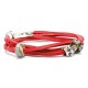 Leather Bracelet, Red