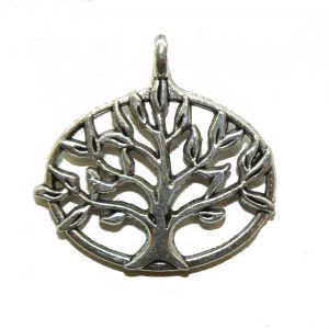 Oval Tree Of Life – Metal Charm