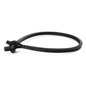Trollbeads – Single Leather Bracelet, Black – L5201