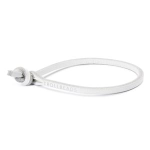 Single Leather Bracelet, White