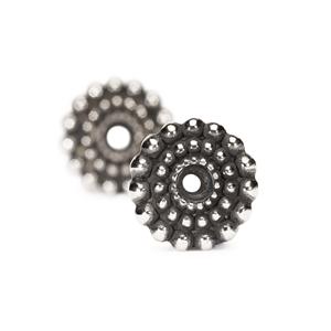 Trollbeads – Sun Circle Earrings, Small, Silver – 16101