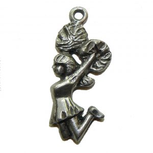 Cheer Leader - Pewter Charm