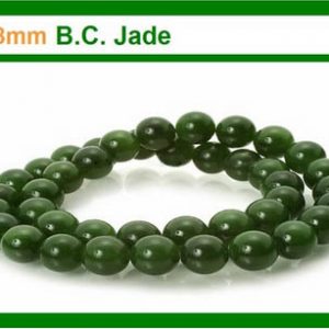 B.C. Jade 8mm Round Beads 15.5inch Strand