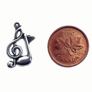 Treble and Note – Pewter Charm