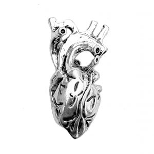 Anatomical Heart – Pewter Charm