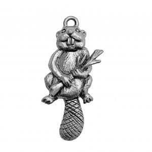Movable Beaver – Pewter Charm