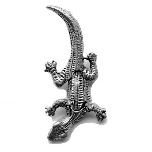 Movable Gecko – Pewter Charm