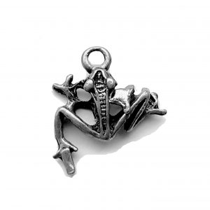Pointy Tree Frog – Pewter Charm