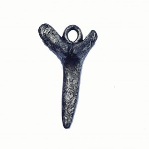 Thin Shark Tooth – Pewter Charm