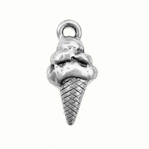 Ice Cream Cone – Pewter Charm