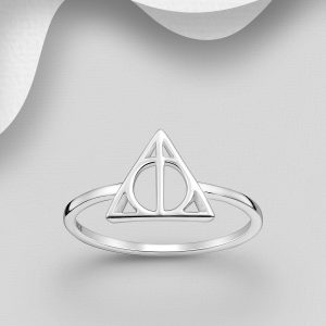 Sterling Ring – Deathly Hallows – Size 6