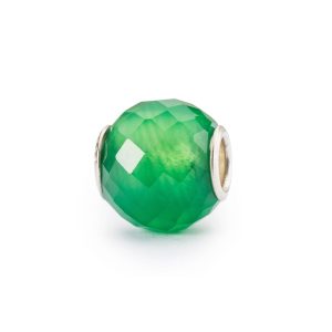 Trollbeads – Round Green Onyx Facet Bead – TSTBE-00036