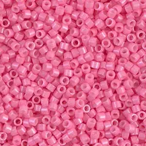 Miyuki Delica Bead – Opaque Bright Pink – Size 11/0 – DB-1371 – 5 Gram Bag