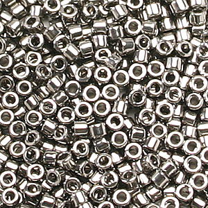 Miyuki Delica Bead – Metallic Steel – Size 11/0 – DB-0021 – 10 Gram Bag