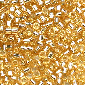 Miyuki Delica Bead – Silverlined Gold – Size 11/0 – DB-0042 – 10 Gram Bag