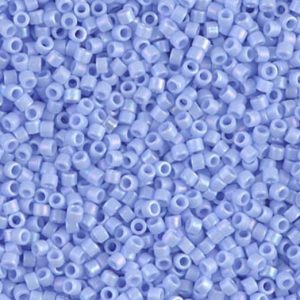 Miyuki Delica Bead – Matte Opaque Agate Blue – Size 11/0 – DB-1596 – 10 Gram Bag