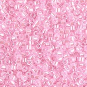 Miyuki Delica Bead – Lined Crystal Light Pink – Size 11/0 – DB-244 – 10 Gram Bag