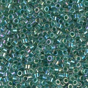 Miyuki Delica Bead – Light Green AB – Size 11/0 – DB-060 – 10 Gram Bag