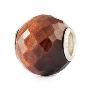 Trollbeads – Round Red Tiger Eye Facet – STBE-00045