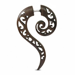 Fake Stretchers – Swirl Drop In Dark Wood